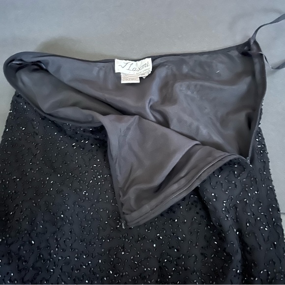 J Laxmi Black Beaded Skirt Size M-S - Picture 3 of 10